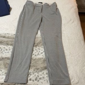 Women’s dress pants size 4R black and white striped